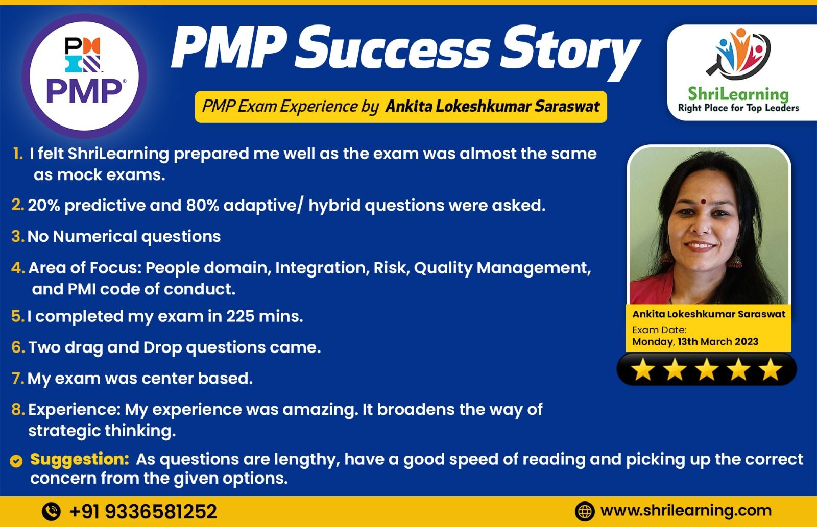 PMP Online Training - Success Story